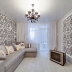 (70 photos) Living room design options with combined wallpaper in a modern interior 70 photos
