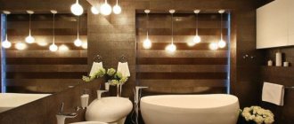 (80 photos) Bathroom lighting rules and types