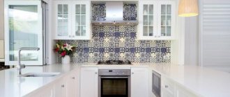 White kitchen with white countertop (100 photos)