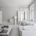 Snow-white interior design