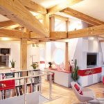 Design of a children&#39;s room in the attic, photo examples