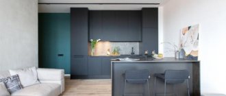Kitchen design in minimalist style: 80 photo ideas
