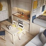 Дизайн квартиры-студии 30 кв