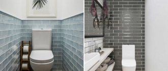 Design of a small toilet: 75 photos and solutions