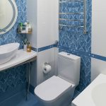 Blue bathroom design: 100 real photo examples and design highlights
