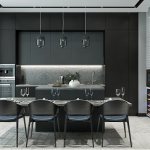 Design of a dark apartment and country house: 17 fashionable interior design projects