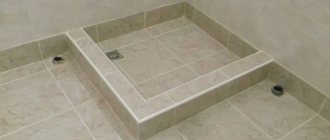 Tile shower tray