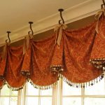 Elegant heavy curtains with hooks