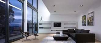 Living room in minimalist style