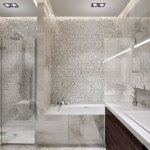 Characteristics and design of marble bathroom tiles