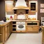Kitchen interior in warm colors: warmth and comfort in your home