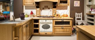 Kitchen interior in warm colors: warmth and comfort in your home