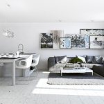 Интерьер однокомнатной квартиры в стиле минимализм