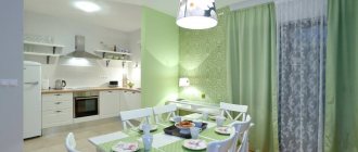 Pistachio-colored kitchen: pros and cons, color combinations, choice of style, photo examples