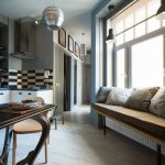 Studio apartment with a total area of ​​32 square meters
