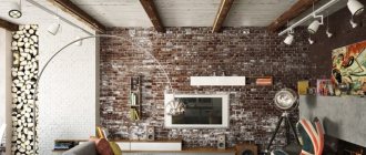 Brick wallpaper in the interior 2022: TOP-150 beautiful design ideas with photos