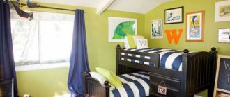 Layout of a children&#39;s room for two children: the best ideas