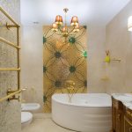 Mosaic tiles for the bathroom: features of choice