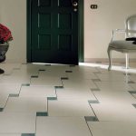 Floor tiles in hallway