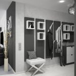 hallway in gray tones design