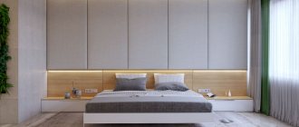 Wardrobe for the bedroom: photos, views, finished walls, facades and materials