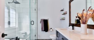 Modern shower cabin without tray - bathroom trend 2020