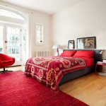 bedroom in red tones ideas