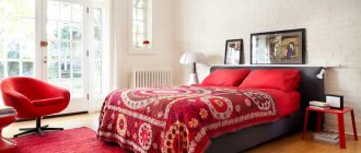 bedroom in red tones ideas