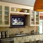 TV in the kitchen interior