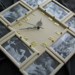 Decorating a wall clock with a photo in a frame